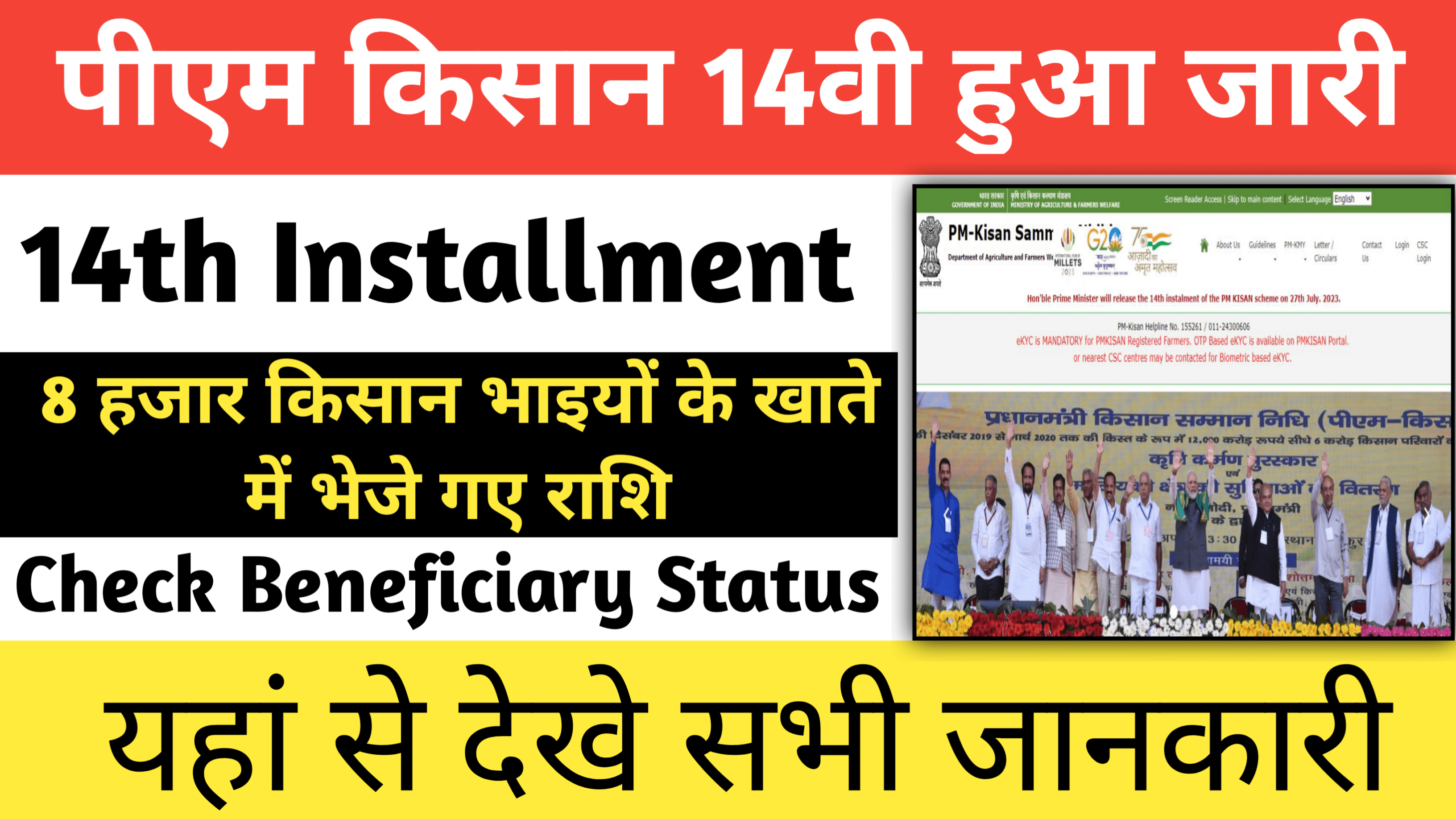 PM Kisan 14th Installment Payment Update