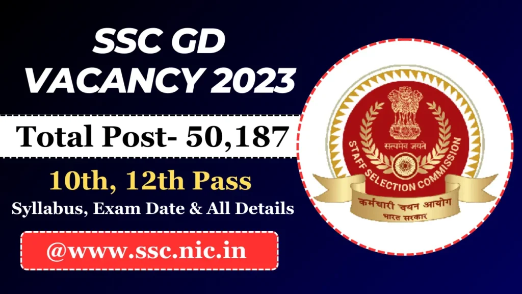 SSC GD Vacancy 2023