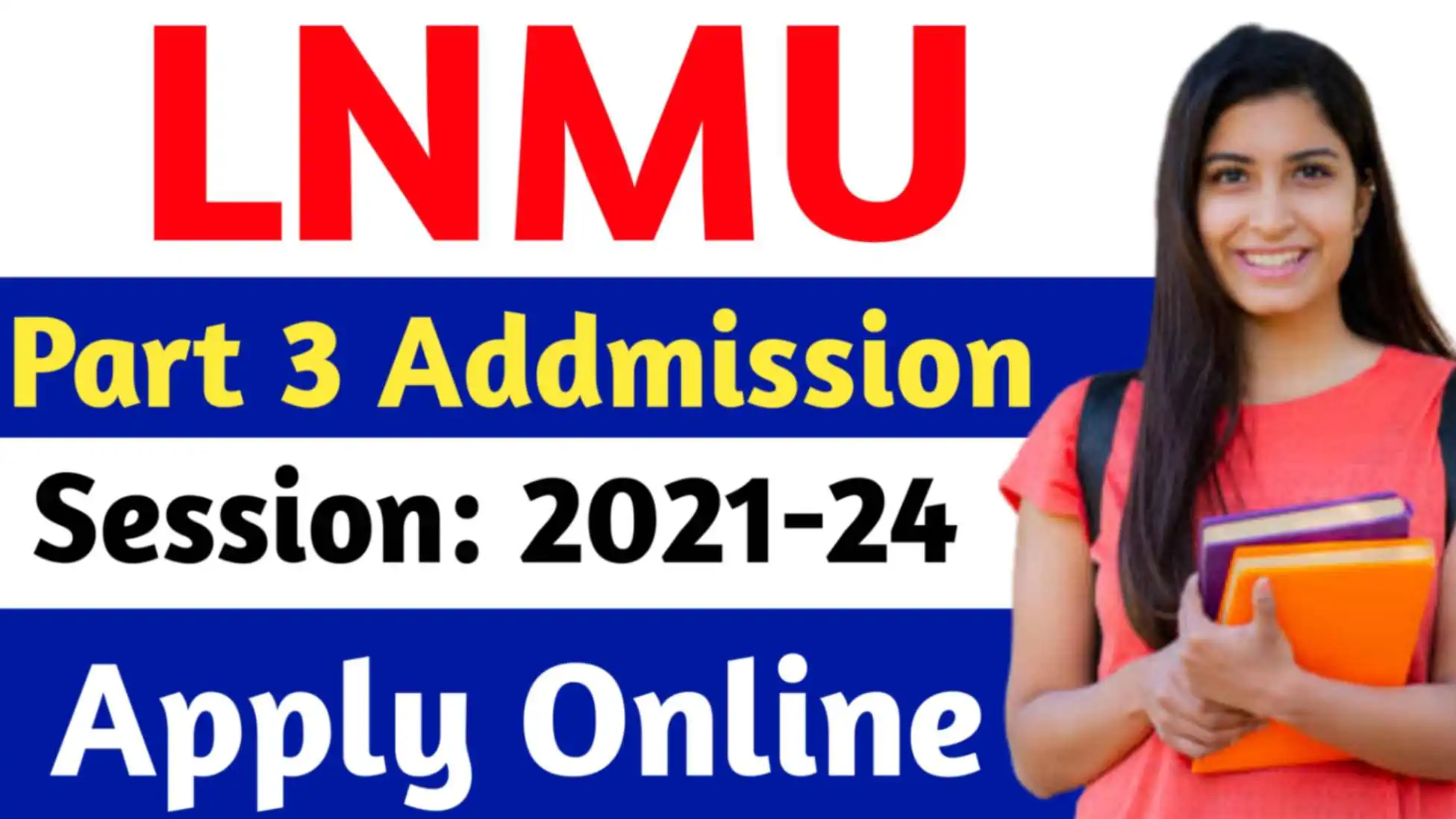 LNMU Part 3 Admission Online 2023